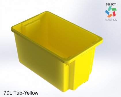 Picture of 70L Tub- Yellow