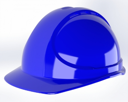 Picture of Helmet - Series 1 Ratchet  6 point web harness - vented - BLUE